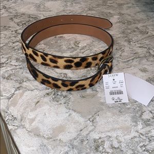 J Crew Leopard Belt